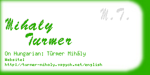 mihaly turmer business card